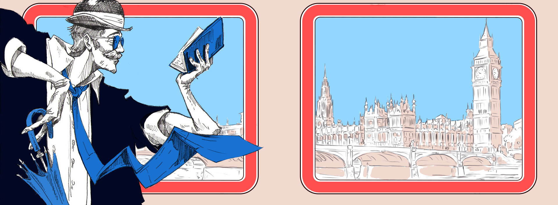 Illustrazione digitale di Filippo Zoia, 2023, studente in Graphic Design allo IED, Istituto Europeo di Design