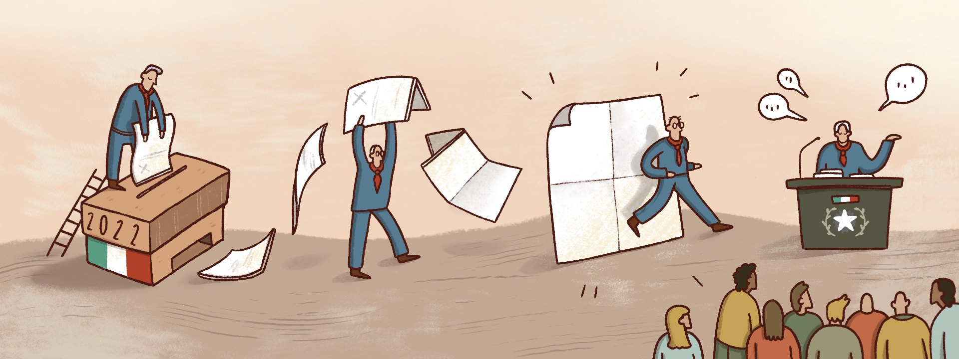 Illustrazione di Margherita Caspani, 2022, diplomata presso l'Istituto Europeo di Design di Milano