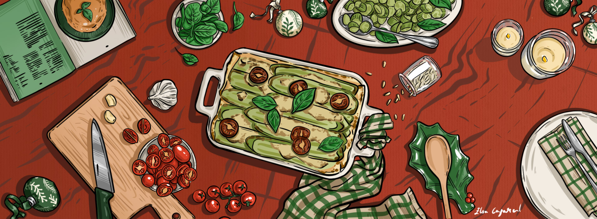 Illustrazione digitale di Elisa Caparesi, 2022, studentessa del Triennio in Graphic Design, Istituto Pantheon Design & Technology