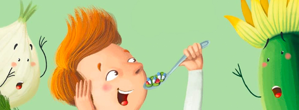 Immagine tratta dal libro"La danza delle carote, di Fulvia Degl'Innocenti (Autore) , Sara Benecino (Illustratore), Storie Cucite, 2022"