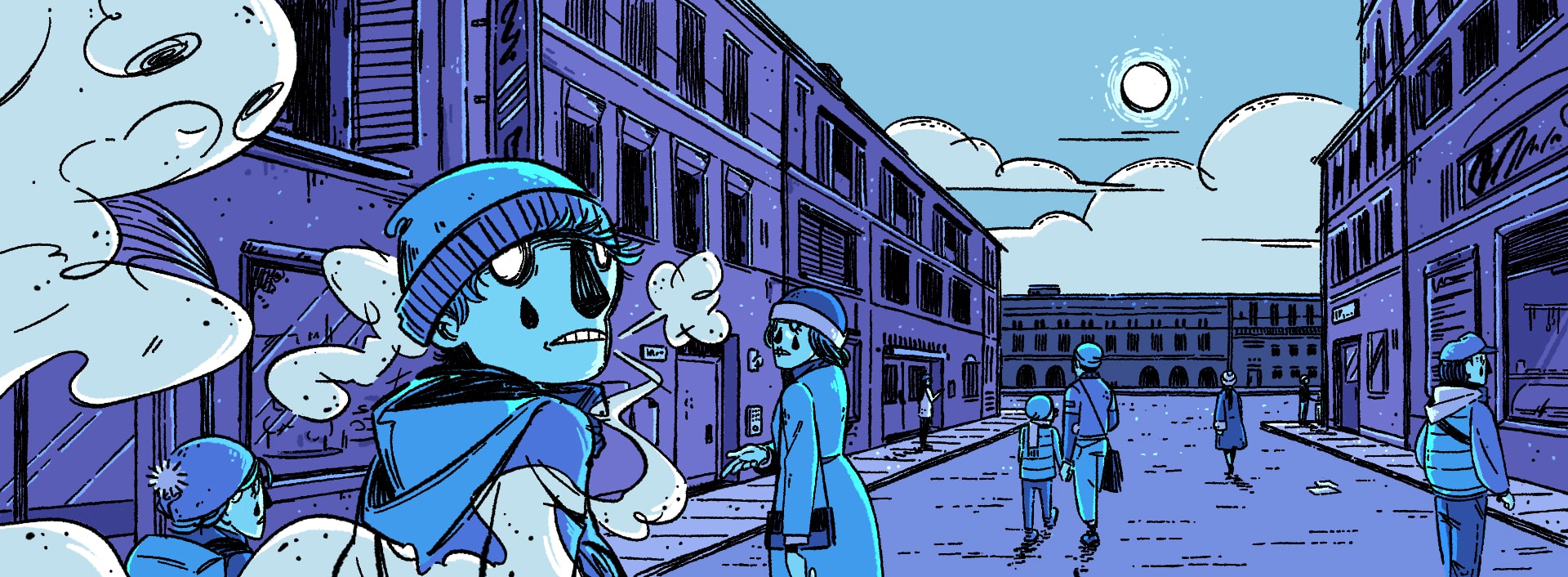 Illustrazione digitale di di Alberto Corlade, 2021, studente del Triennio in Graphic Design e Art Direction, NABA, Nuova Accademia di Belle Arti