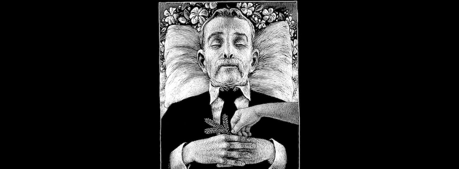 Illustrazione di Thomas Ott tratto dal libro"La foresta" , Logos 2021