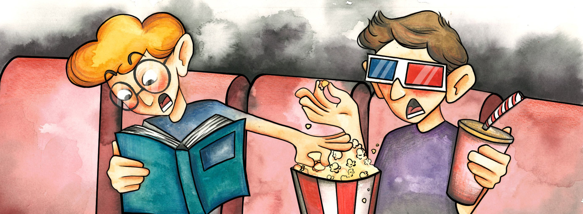 Illustrazione di Matilde Romanò, 2024, studentessa in Illustrazione e animazione allo IED, Istituto Europeo di Design. Acquerello tradizionale e lineart in digitale