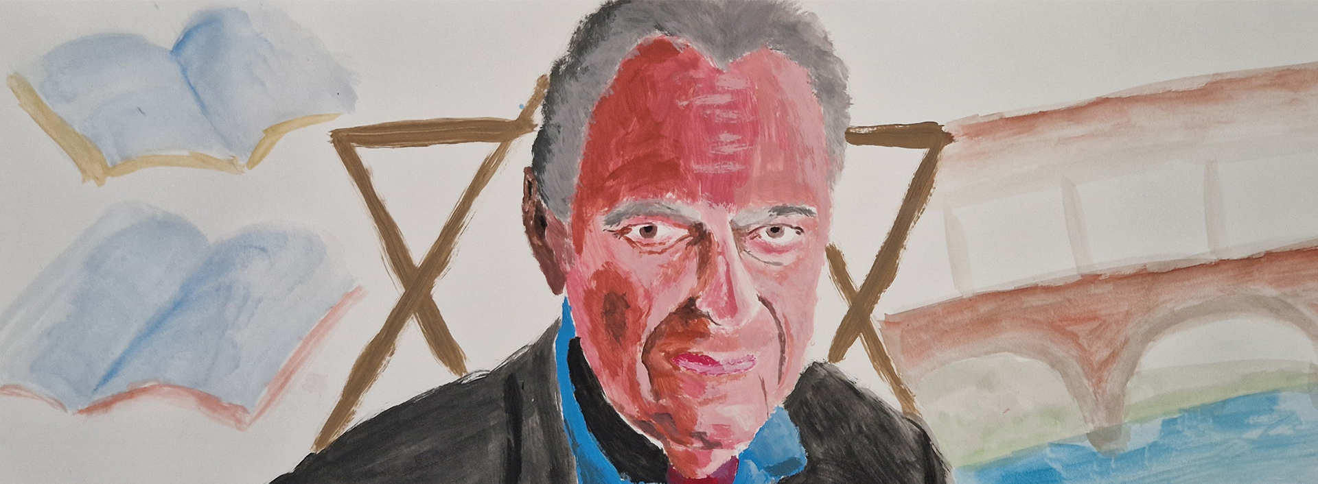 Illustrazione di Lukasz Wdowiak, 2024, studente del Liceo artistico Volta di Pavia. Tecnica mista