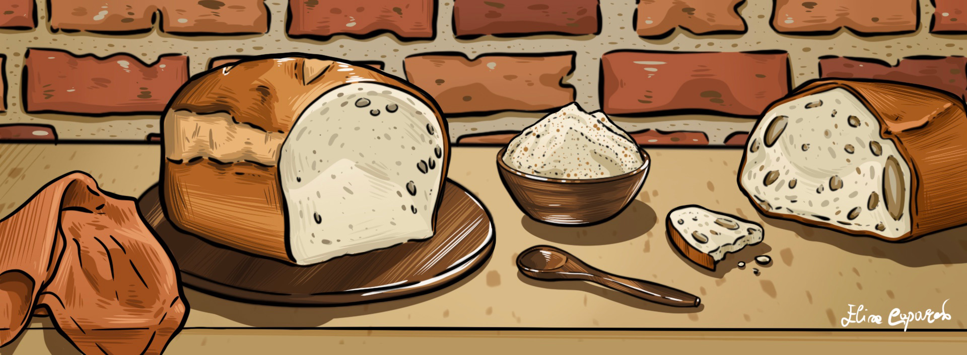 Illustrazione digitale di Elisa Caparesi, 2023, studentessa del Triennio in Graphic Design, Istituto Pantheon Design & Technology