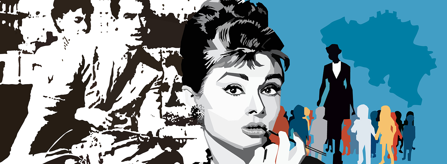 Illustrazione di Nicole Ferrario, 2023, studentessa del Liceo artistico A. Volta di Pavia. Tecnica mista