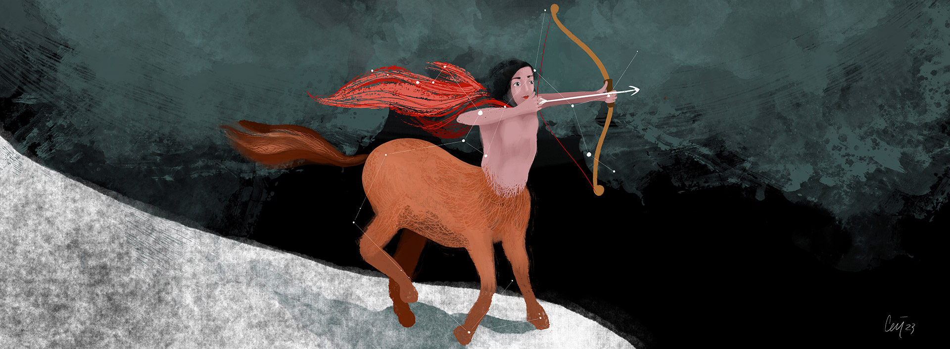 Illustrazione digitale di Cecilia Viganò, 2023