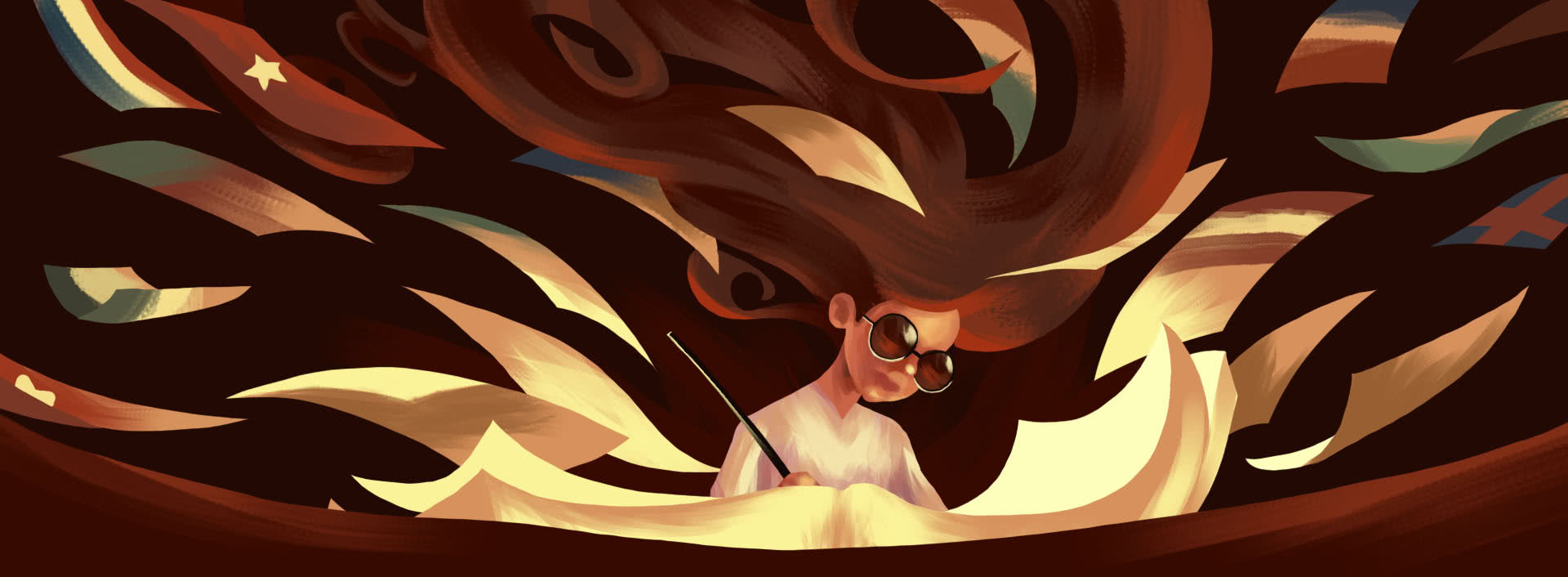 Illustrazione digitale di Giacomo Castellini, 2022, studente presso l'Istituto Europeo di Design di Milano