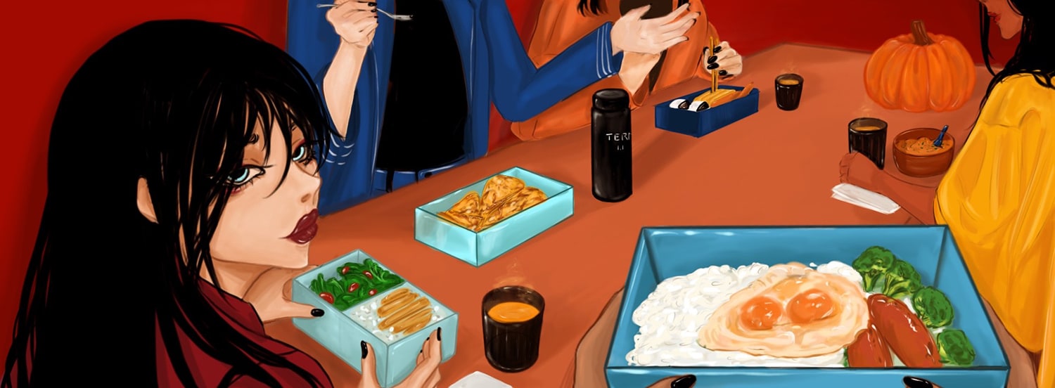 Illustrazione digitale di Binita Rossi, 2022, studentessa dello IED di Milano