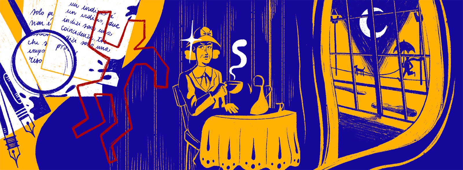 Illustrazione di Chiara Caiti, 2023, studentessa del Triennio in Media Design e Arti Multimediali, NABA, Nuova Accademia di Belle Arti