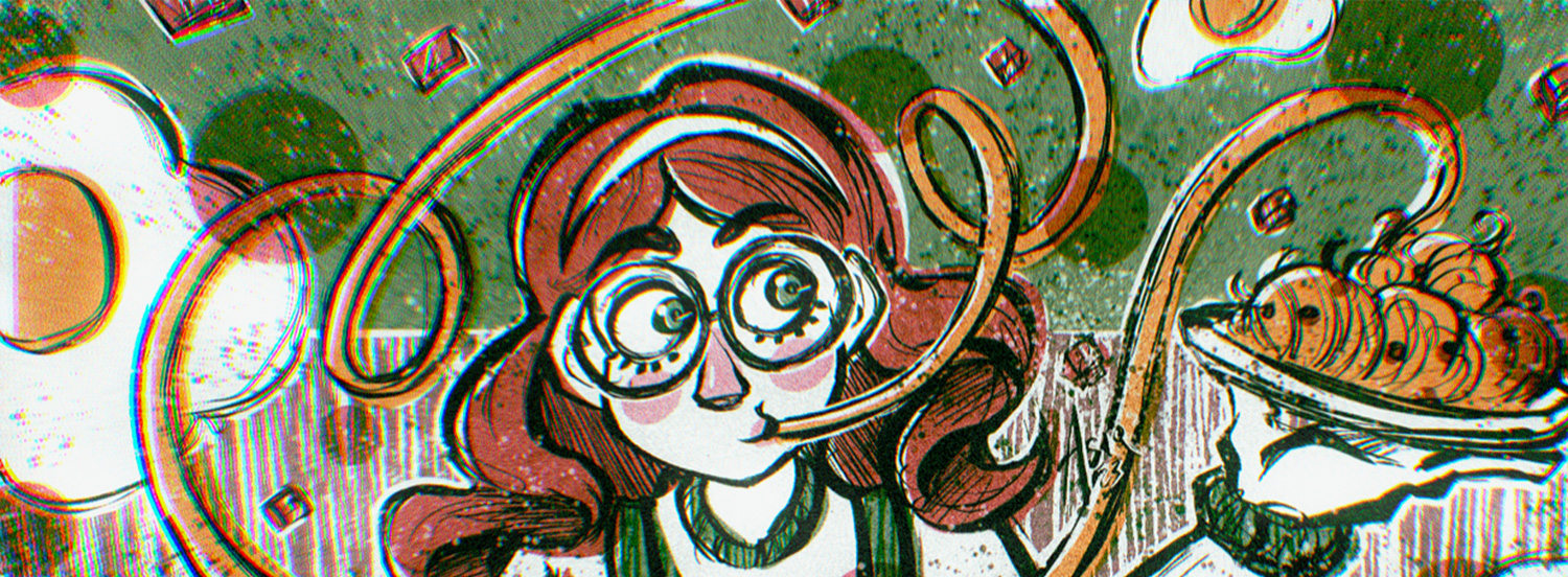 Illustrazione digitale di Asia Cipolloni, 2023, diplomata al Liceo artistico Volta di Pavia