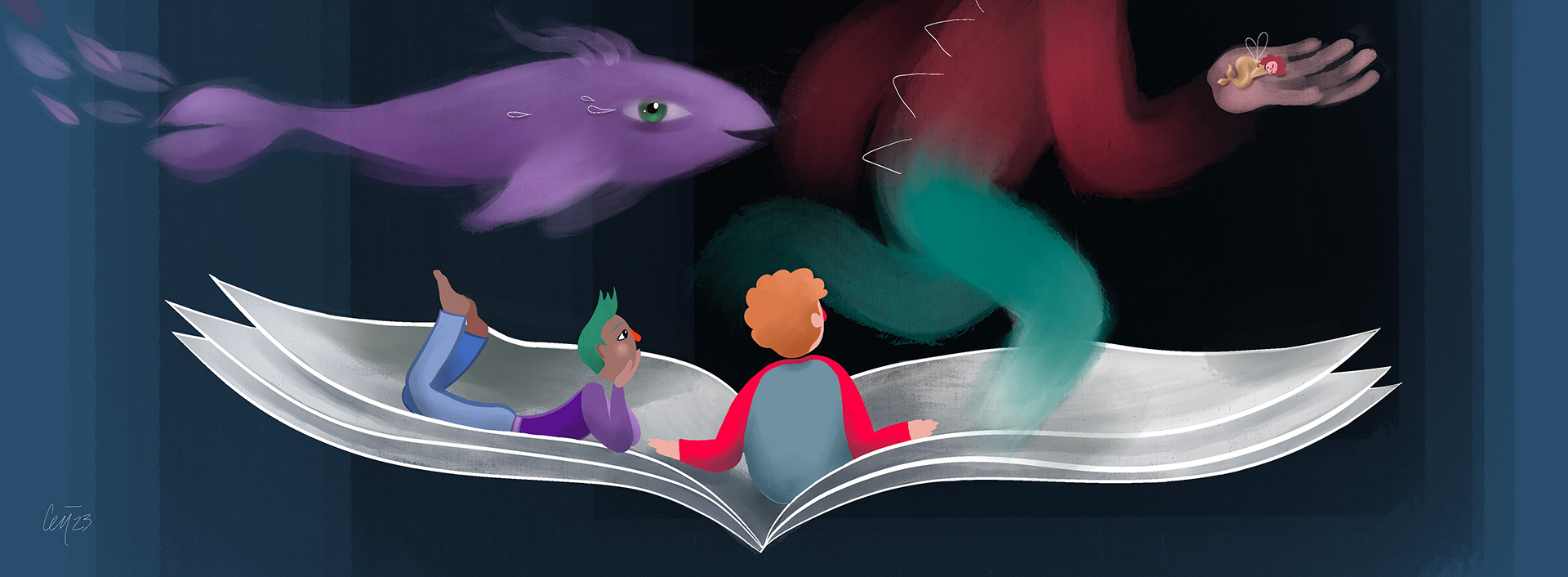 Illustrazione digitale di Cecilia Viganò, 2023