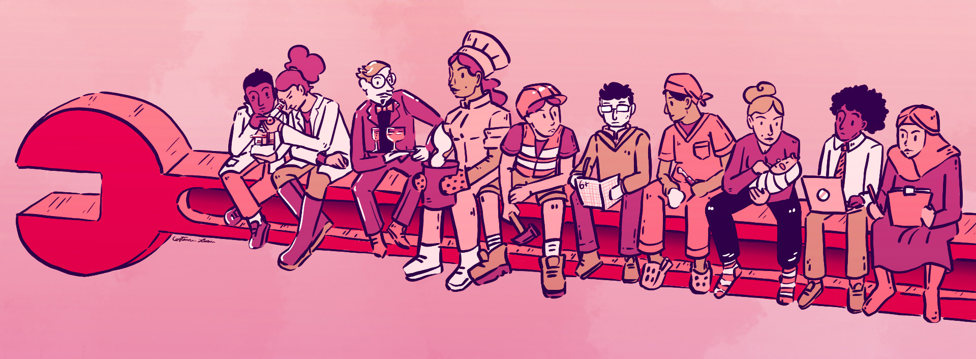 Illustrazione di Costanza Lusini, 2022, studentessa del Triennio in Media Design e Arti Multimediali, NABA, Nuova Accademia di Belle Arti