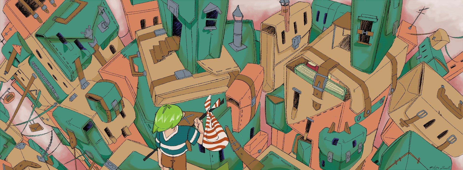 Illustrazione digitale di Filippo Zanelli, 2022, studente presso l'Istituto Europeo di Design di Milano