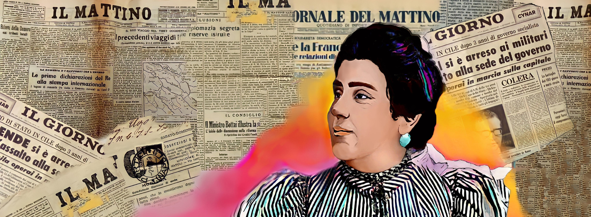 Illustrazione di Caterina Gallo, 2022, studentessa del Liceo Artistico Volta di Pavia