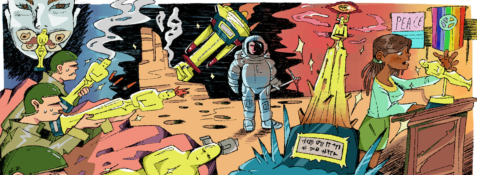 Illustrazione digitale di Filippo Zanelli, 2023, studente presso IED, Istituto Europeo di Design