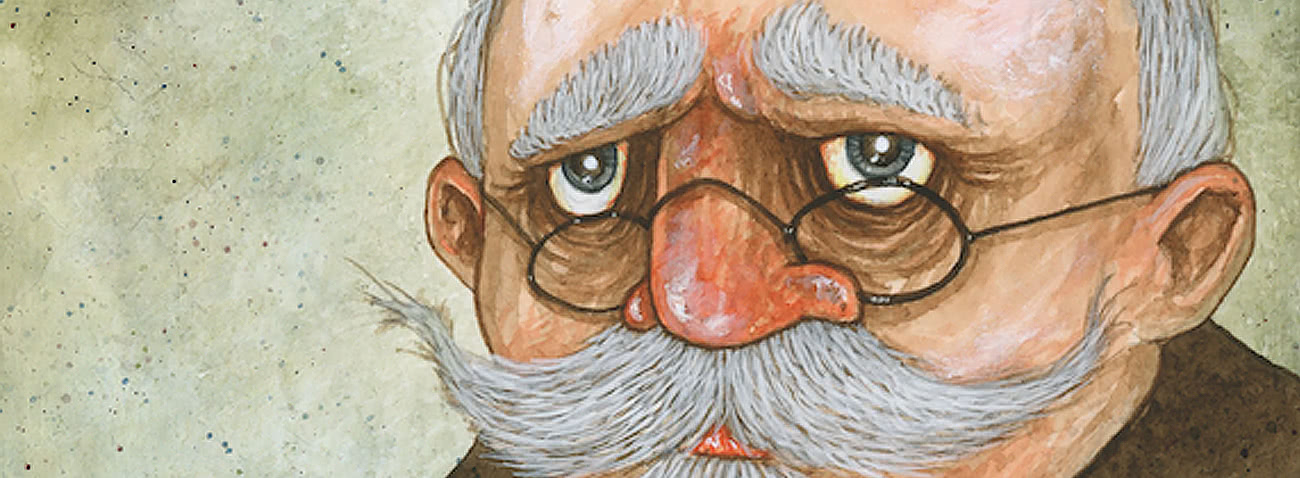 Illustrazione (dettaglio) di Stefano Bessoni tratto dal libro "Lombroso" Logos, 2019