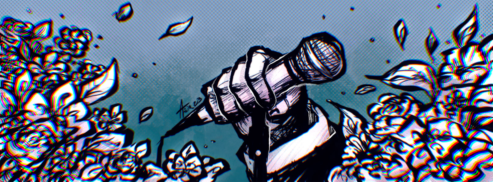 Illustrazione di Asia Cipolloni, 2023, diplomata al Liceo artistico Volta di Pavia. Tecnica mista