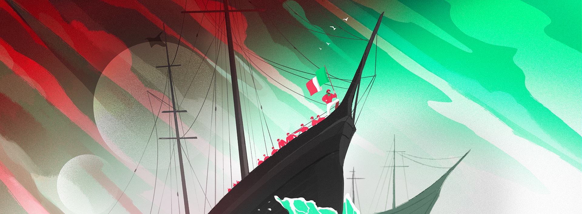 Illustrazione digitale di Nicolò Etiopia, 2022, studente del Triennio in Graphic Design e Art Direction, NABA, Nuova Accademia di Belle Arti