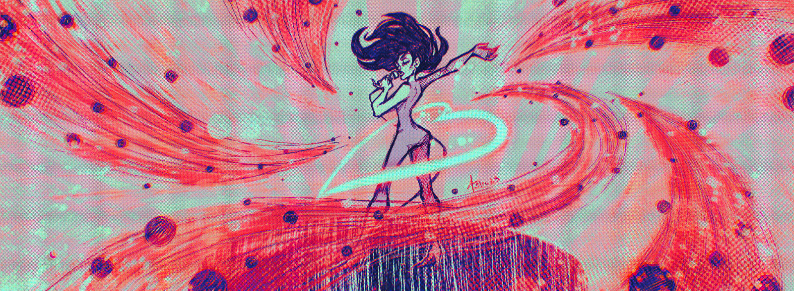 Illustrazione digitale di Asia Cipolloni, 2023, diplomata al Liceo artistico Volta di Pavia