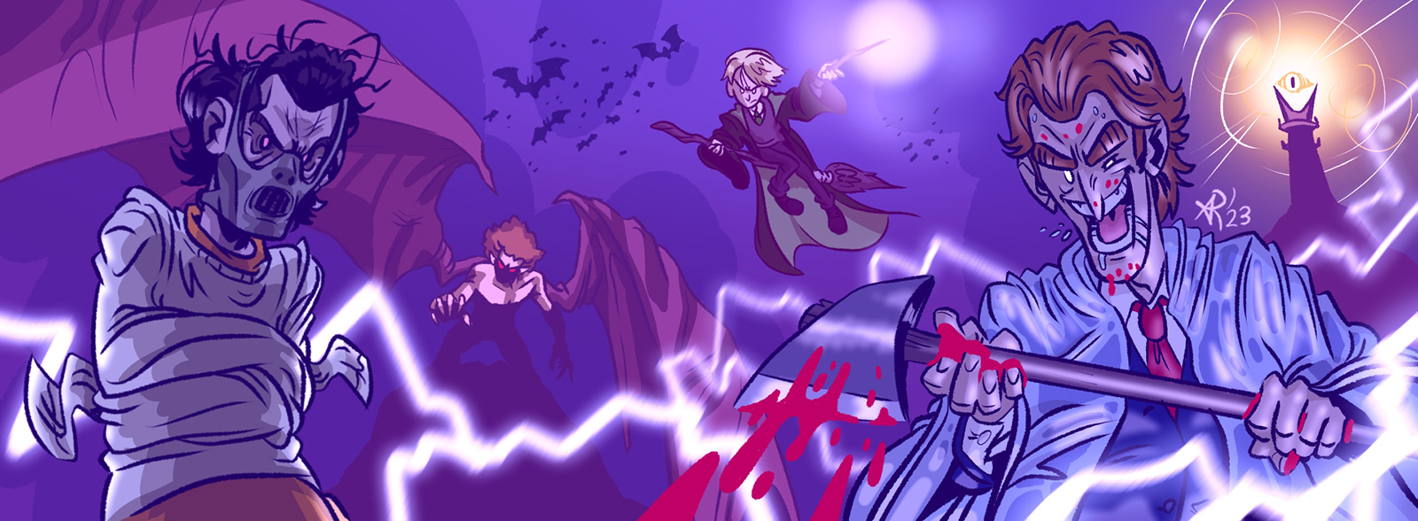 Illustrazione digitale di Alessandro Rizzato, 2023, studente presso l'Istituto Europeo di Design di Milano