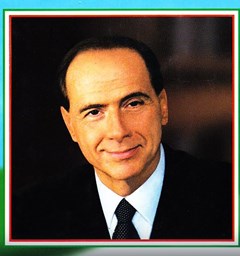 Immagine tratta dal libro "Discorsi per la democrazia, di Silvio Berlusconi, Mondadori, 2001"