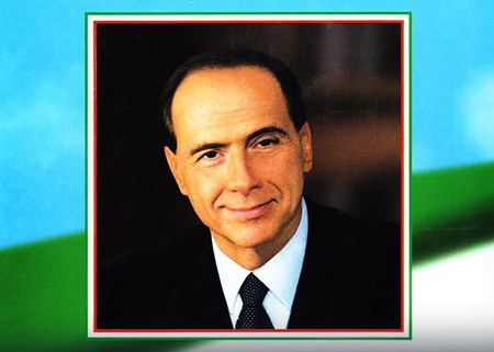 Immagine tratta dal libro "Discorsi per la democrazia, di Silvio Berlusconi, Mondadori, 2001"