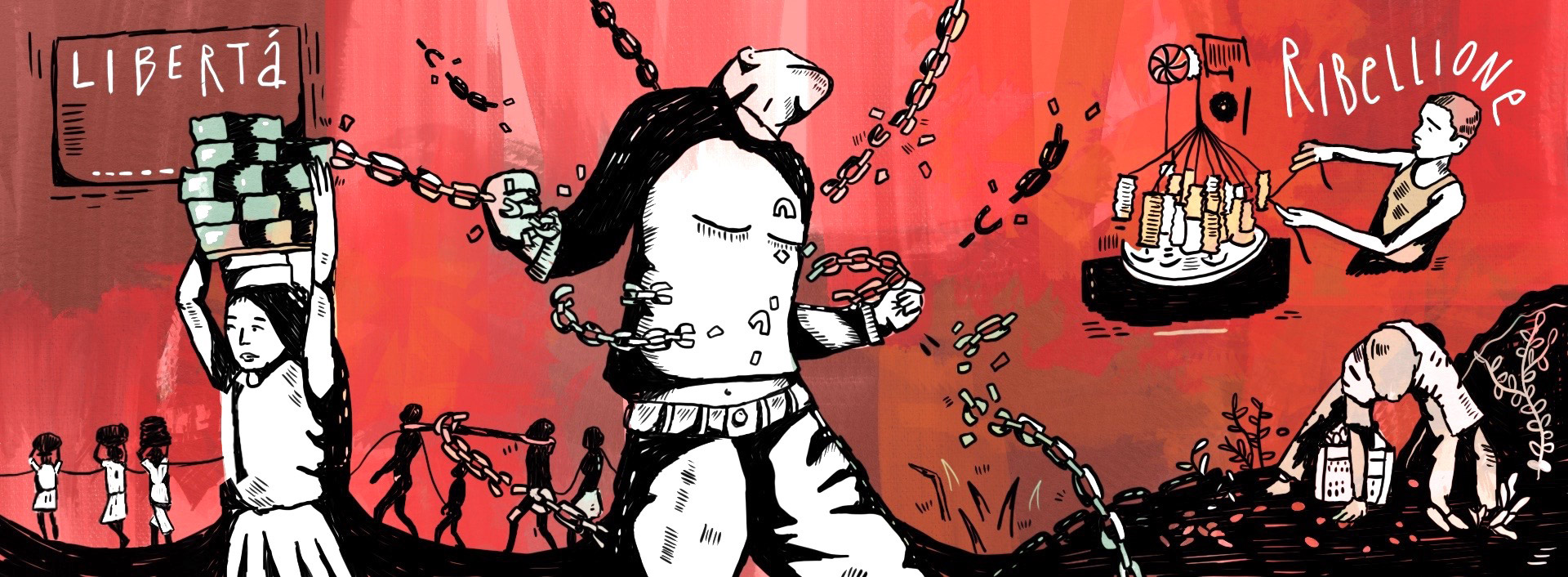 Illustrazione di Gaia Cinquini, 2022, studentessa del Triennio in Graphic Design e Art Direction, NABA, Nuova Accademia di Belle Arti 